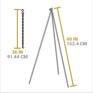 Camp Tripod. 2 Pack