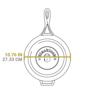 Blacklock 4 Quart Lightweight Cast Iron Deep Skillet With Lid