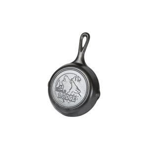 Wildlife Series? 6.5 Inch Cast Iron Wolf Skillet