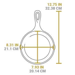 Wanderlust 8 Inch Cast Iron Tent Skillet