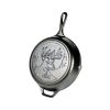 Wildlife Series? 10.25 Inch Cast Iron Deer Skillet