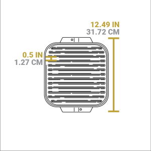 10.5 Inch Single Burner Reversible Grill/Griddle