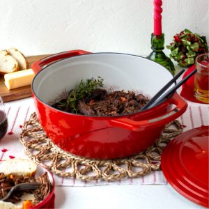 USA Enamel? Cast Iron Dutch Oven